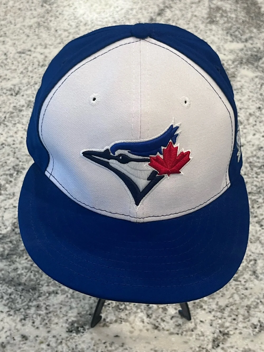New Era Toronto Blue Jays Hat 40th Season Patch Men’s 7 1/4 Fitted 59FIFTY Blue